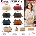 Model No. 027 – Studded Quilted Structured Top-Handle Satchel