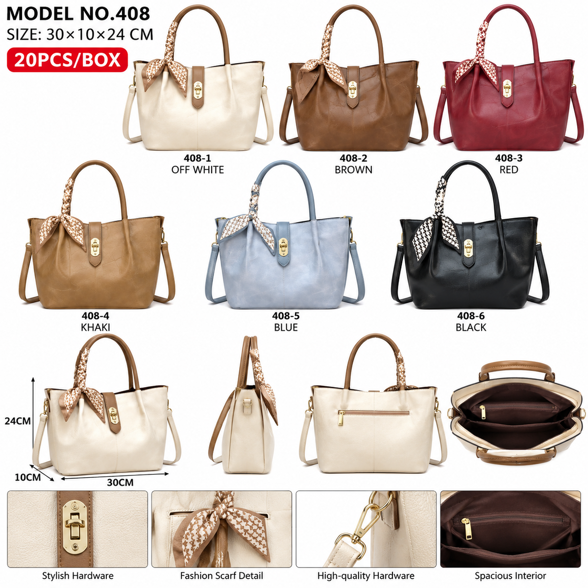 Model No. 408 – Women’s Fashion Tote Bag