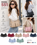 Model No. 551 – Multi-Pocket Casual Shoulder Bag