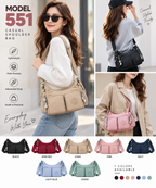 Model No. 551 – Multi-Pocket Casual Shoulder Bag