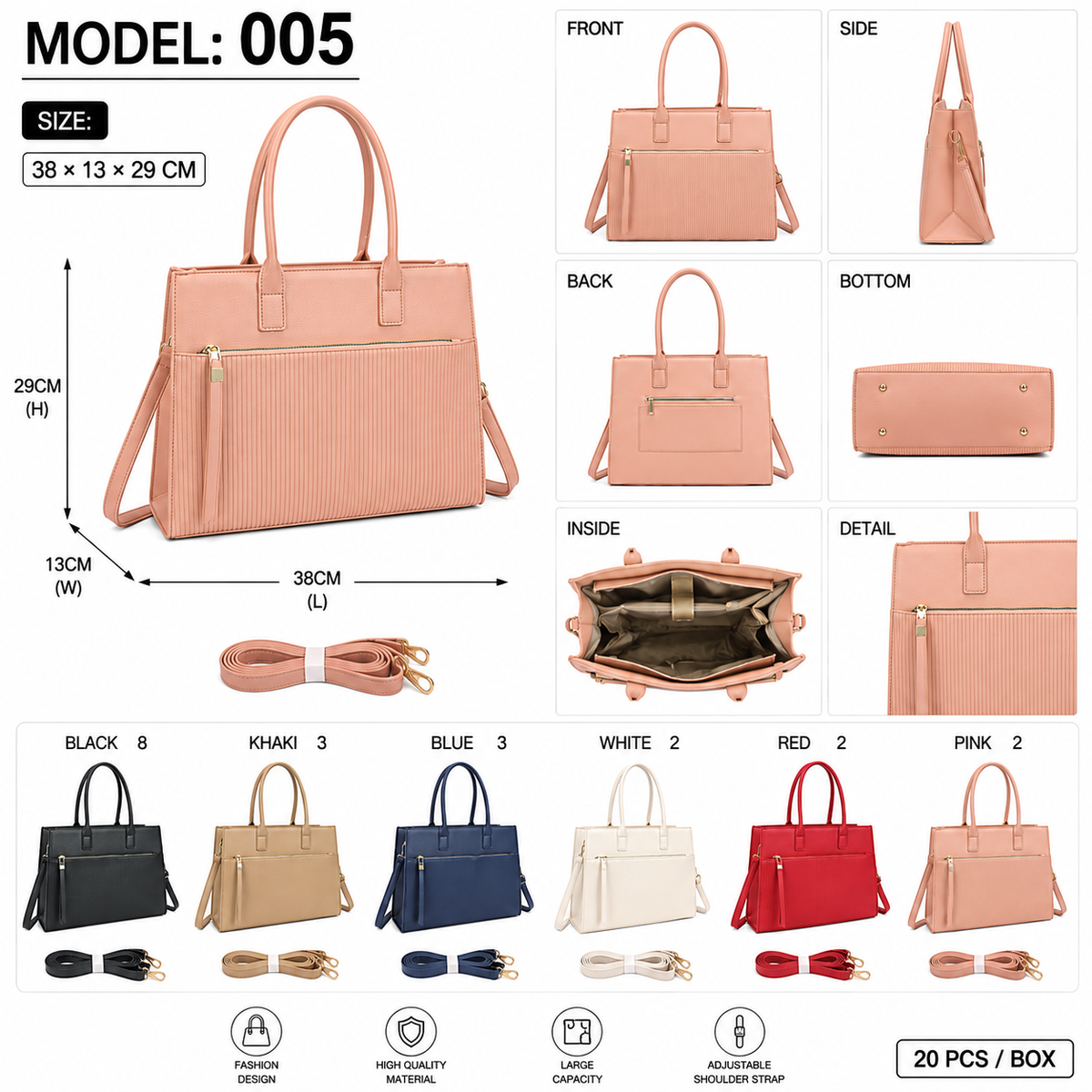 Model No. 005 – Women’s Fashion Tote Bag