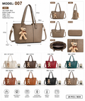 Model 007 – Structured Tote Bag with Teddy Bear Charm