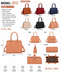 Model 015 – Structured Top-Handle Satchel with Double Compartments