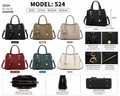 Model 524 Women Fashion Structured Tote Handbag with Star Charm