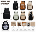 Model 535 Large Capacity Multi-Pocket Travel Backpack