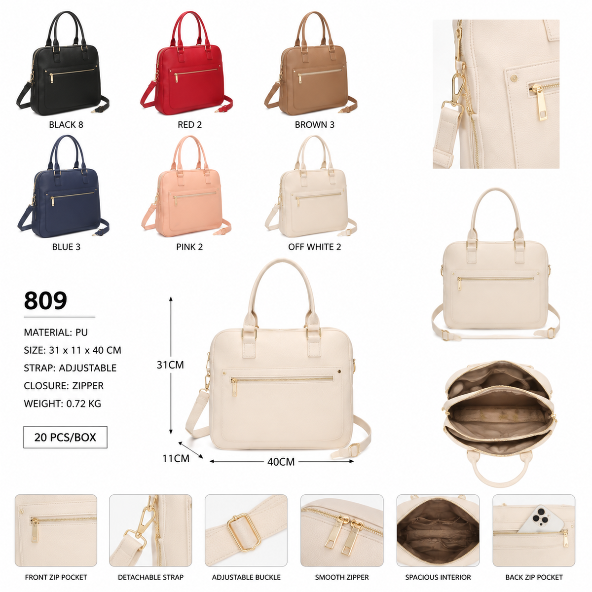 MODEL:809 – Fashion Computer Handbag