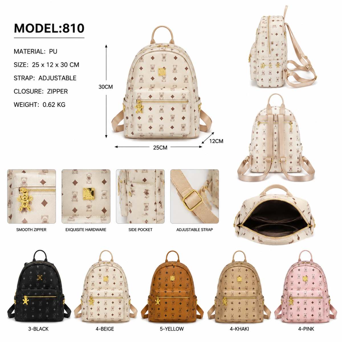 MODEL:810 – Fashion Mini Backpack