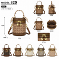 MODELO: 820 – Bolso cruzado cilíndrico de moda