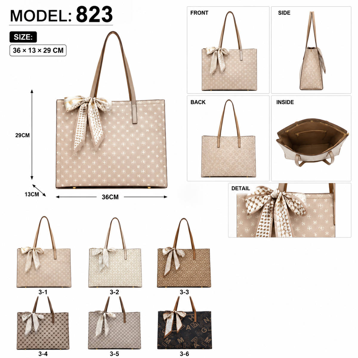 MODEL:823 – Fashion Tote Handbag