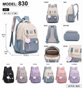 MODEL:830 – Fashion Multi-Pocket Backpack