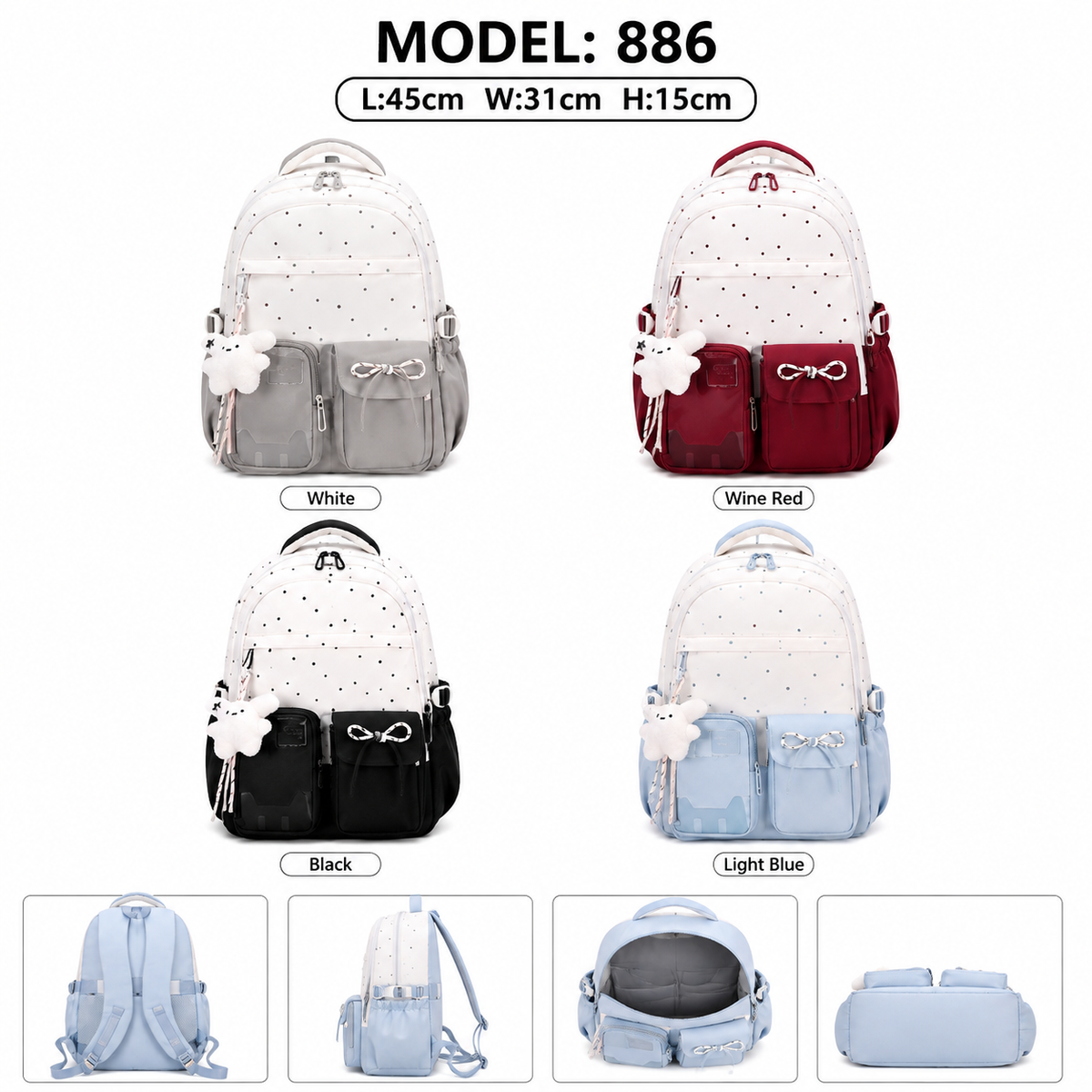 Model No. 886 Women Fashion Backpack