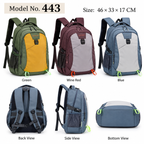 Model 443 – Multi-Compartment Travel & Laptop Backpack