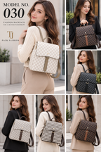 Model No. 030 – Fashion Checkered Flap Backpack