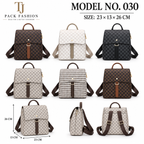 Model No. 030 – Fashion Checkered Flap Backpack